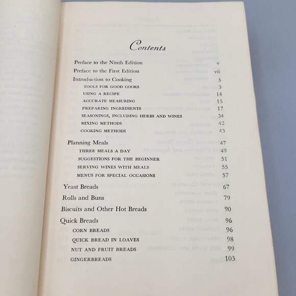 1951 The New Fannie Farmer Boston Cooking School Cook Book Hardcover - Picture 8 of 15